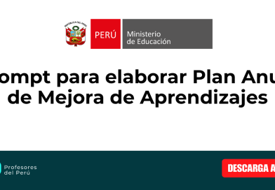 Prompt para elaborar Plan Anual de Mejora de Aprendizajes