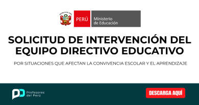 SOLICITUD DE INTERVENCIÓN DEL EQUIPO DIRECTIVO EDUCATIVO