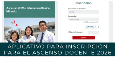 Habilitan aplicativo para inscripción para el Ascenso Docente 2026 [link aquí]