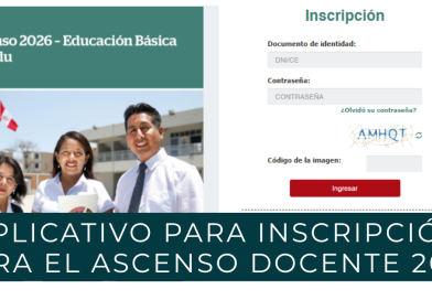 Habilitan aplicativo para inscripción para el Ascenso Docente 2026 [link aquí]