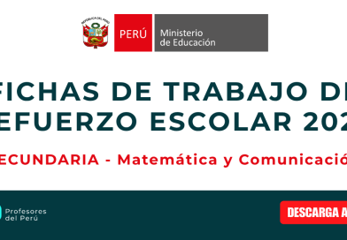 FICHAS DE TRABAJO DE REFUERZO ESCOLAR 2026
