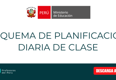 ESQUEMA DE PLANIFICACIÓN DIARIA DE CLASE