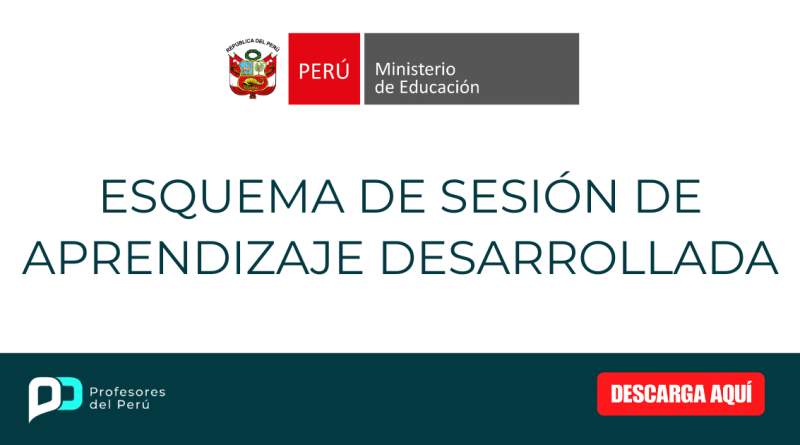 Esquema de Sesión de Aprendizaje Desarrollada