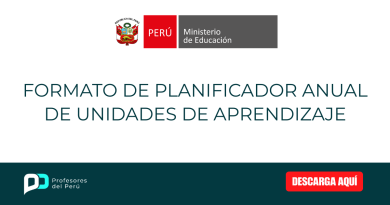Formato de Planificador Anual de unidades de aprendizaje