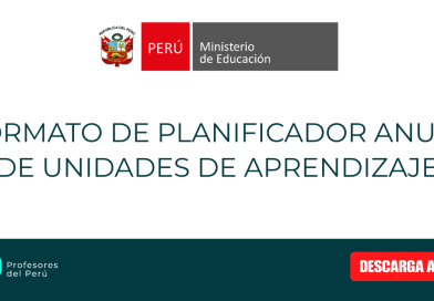 Formato de Planificador Anual de unidades de aprendizaje