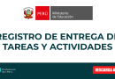 REGISTRO DE ENTREGA DE TAREAS Y ACTIVIDADES