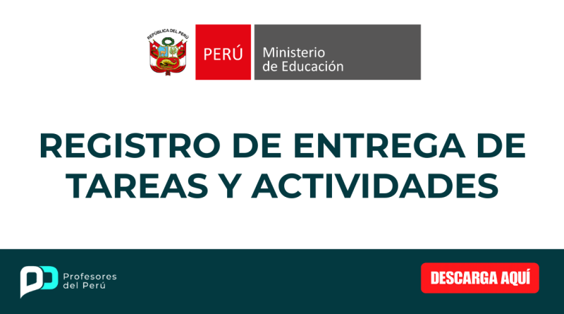 REGISTRO DE ENTREGA DE TAREAS Y ACTIVIDADES