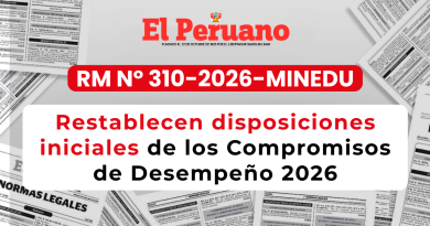 MINEDU deja sin efecto la R.M. N.° 253-2026 y restablecen las disposiciones iniciales de los Compromisos de Desempeño 2026