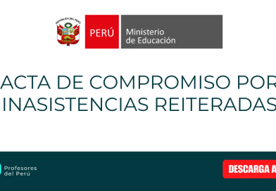 Acta de Compromiso por Inasistencias Reiteradas