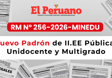 Nuevo Padrón de II.EE Públicas Unidocente y Multigrado