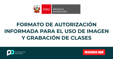 FORMATO DE AUTORIZACIÓN INFORMADA PARA EL USO DE IMAGEN Y GRABACIÓN DE CLASES