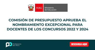 Comisión de presupuesto aprueba el Nombramiento excepcional para docentes de los concursos 2022 y 2024