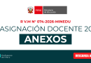Anexo de Reasignación Docente 2026 – R V.M N° 074-2026-MINEDU