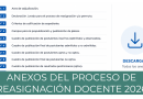 Anexos del Proceso de Reasignación Docente 2026