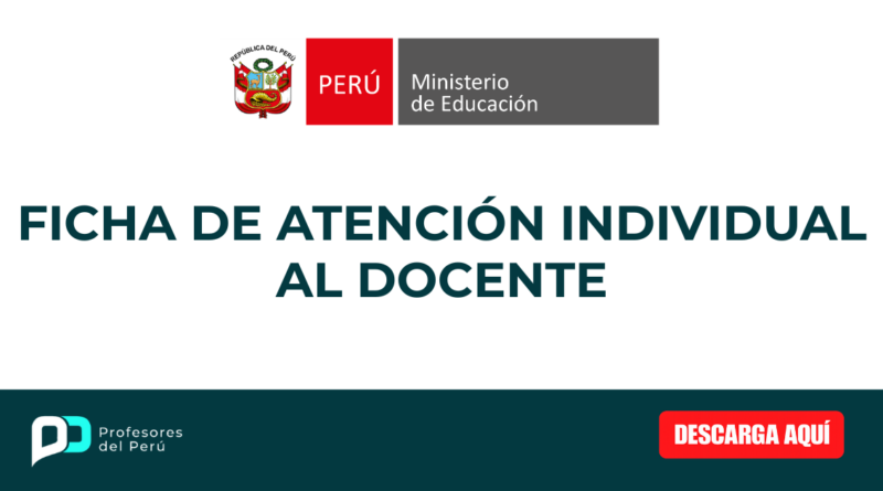 FICHA DE ATENCIÓN INDIVIDUAL AL DOCENTE