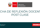 Ficha de Reflexión Docente Post Clase