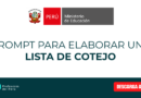Prompt para elaborar una lista de cotejo