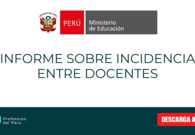 INFORME SOBRE INCIDENCIA ENTRE DOCENTES