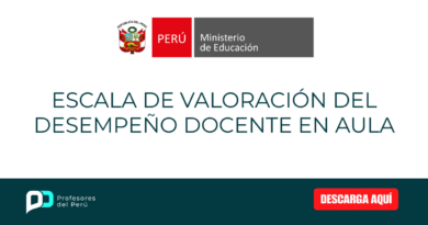 Escala de Valoración del Desempeño Docente en Aula