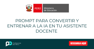 Prompt para convertir y entrenar a la IA en tu Asistente Docente