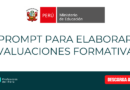 Prompt para elaborar Evaluaciones Formativas