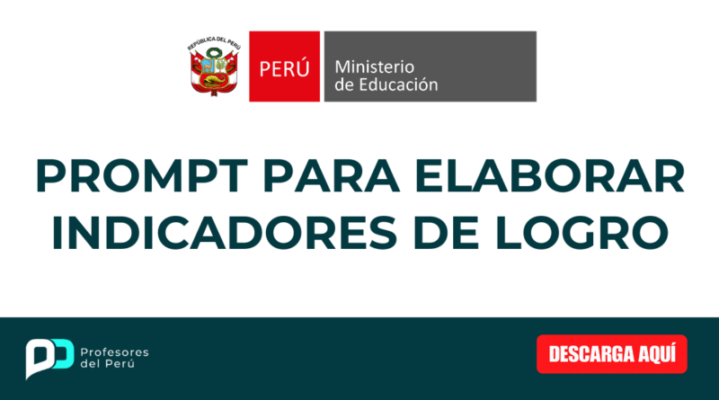 Prompt para elaborar Indicadores de logro
