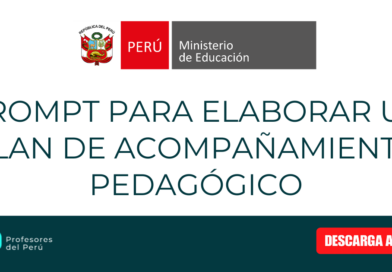 Prompt para elaborar un Plan de Acompañamiento Pedagógico