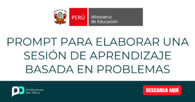 Prompt para elaborar una sesión de aprendizaje basada en problemas
