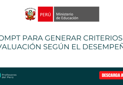 Prompt para generar criterios de evaluación según el desempeño