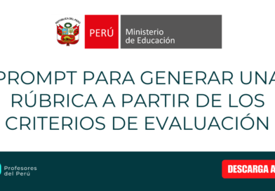 Prompt para generar una rúbrica a partir de los criterios de evaluación
