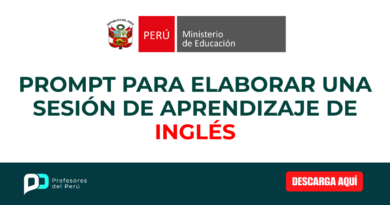 Prompt para elaborar una sesión de aprendizaje de Inglés